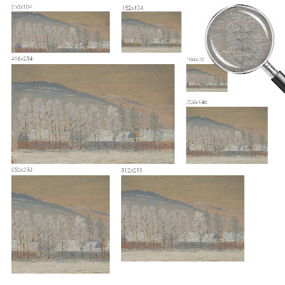 Fotobehang Winterlandschap