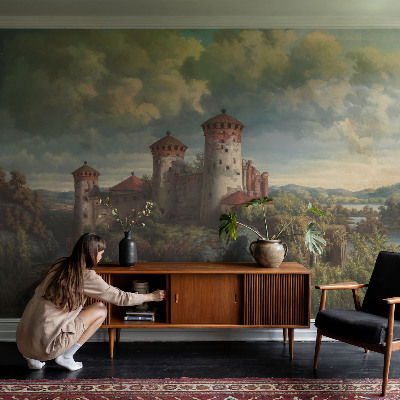 Vliesbehang fotobehang woonkamer Romantisch landschap