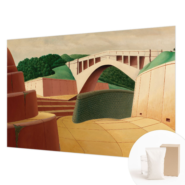 Vlies fotobehang op maat Vreedzaam landschap