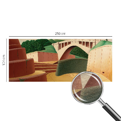 Vlies fotobehang op maat met een vredig landschap