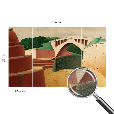 Vlies fotobehang op maat Vreedzaam landschap