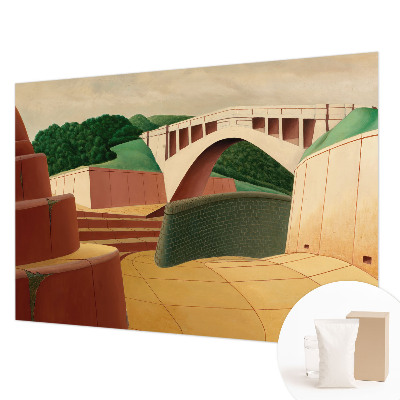 Vlies fotobehang op maat Vreedzaam landschap