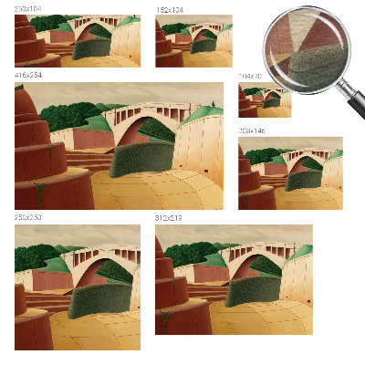 Vlies fotobehang op maat Vreedzaam landschap