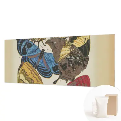 Muurbehang met een vlinderpatroon als inspiratie