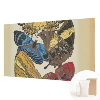 Muurbehang met een vlinderpatroon als inspiratie