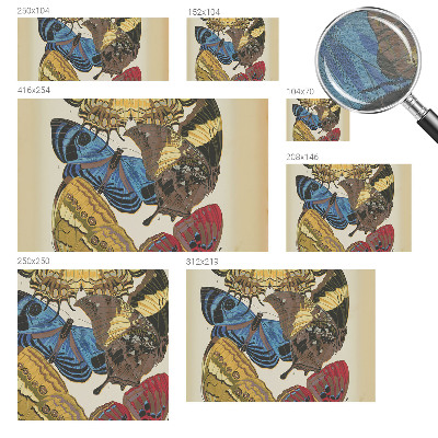 Muur behang Vlinders als inspiratiebron