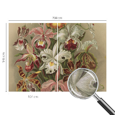 Behang met print Bloemige elegantie