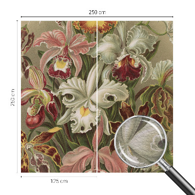 Behang met print Bloemige elegantie