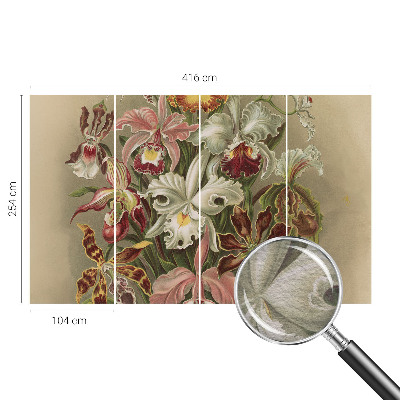 Behang met print Bloemige elegantie