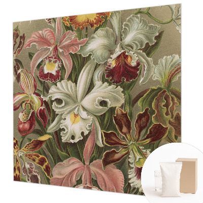 Behang met print met bloemmotief voor een elegante uitstraling