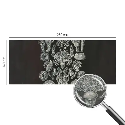 Naadloos fotobehang met onderwatervormen als print