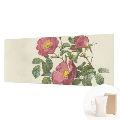 Fotobehang slaapkamer met rozenmotief