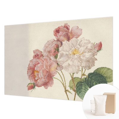 Fotobehang voor slaapkamer met romantische rozen