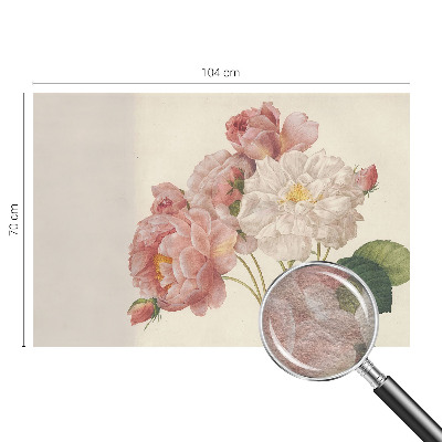 Fotobehang voor slaapkamer met romantische rozen
