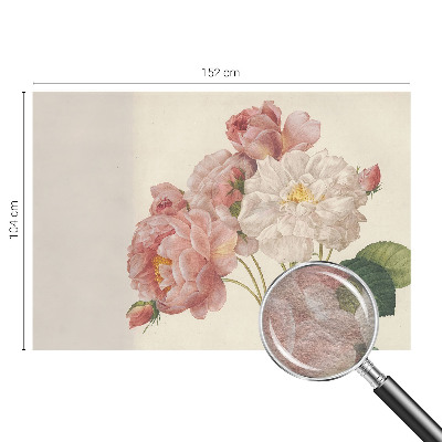 Fotobehang voor slaapkamer met romantische rozen