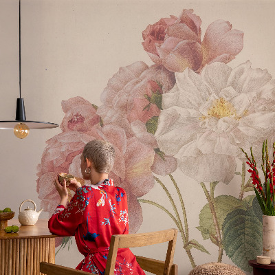 Fotobehang voor slaapkamer Romantische rozen