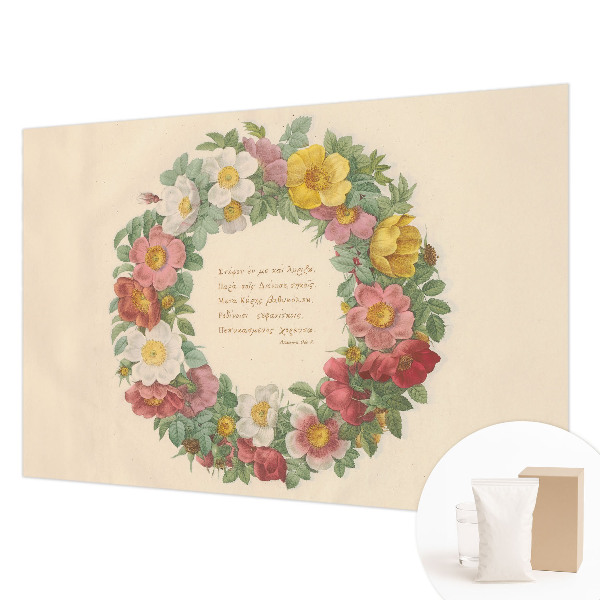 Fotobehang voor de slaapkamer Bloemenkrans