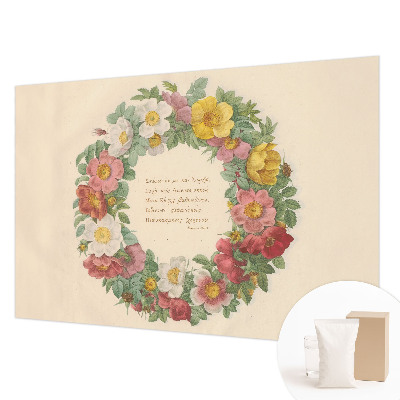Fotobehang voor de slaapkamer Bloemenkrans