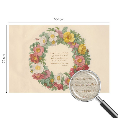 Fotobehang voor de slaapkamer Bloemenkrans