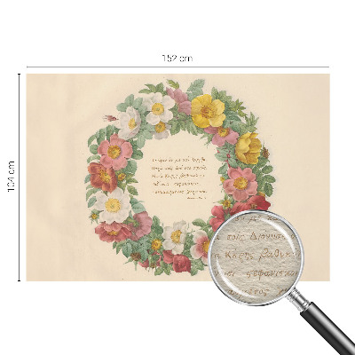 Fotobehang voor de slaapkamer Bloemenkrans