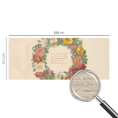 Fotobehang voor de slaapkamer Bloemenkrans