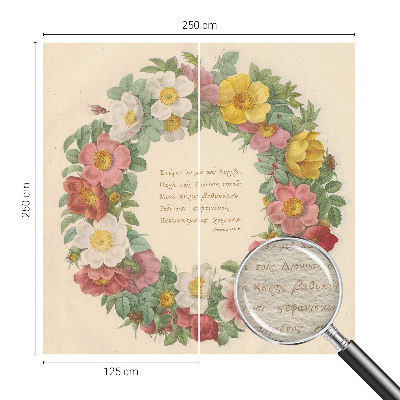 Fotobehang voor de slaapkamer Bloemenkrans