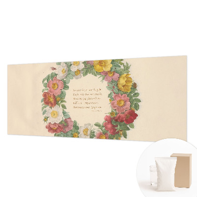 Fotobehang voor de slaapkamer Bloemenkrans