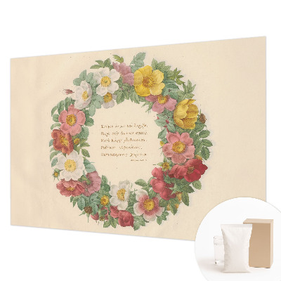 Fotobehang voor de slaapkamer Bloemenkrans