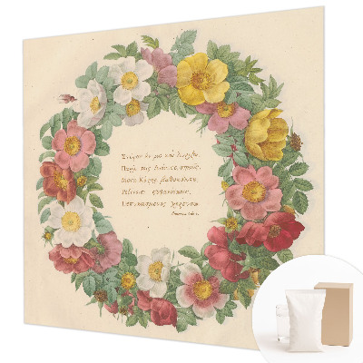 Fotobehang voor de slaapkamer Bloemenkrans
