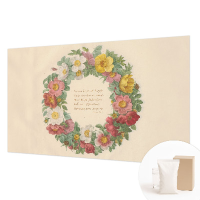 Fotobehang voor de slaapkamer Bloemenkrans