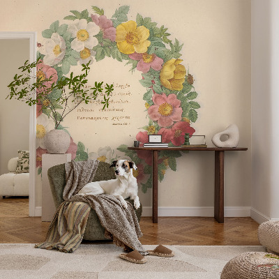 Fotobehang voor de slaapkamer Bloemenkrans