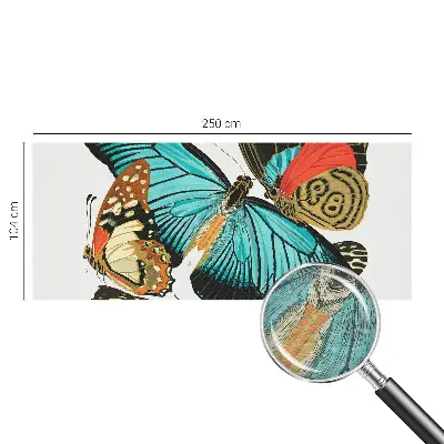 Modern fotobehang met kleurrijke vlinders
