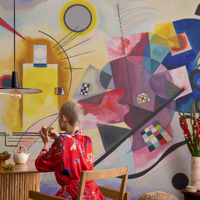 Modern fotobehang voor de woonkamer Kleurrijke abstractie