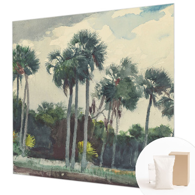 Premium fotobehang met een exotisch palmbomenmotief