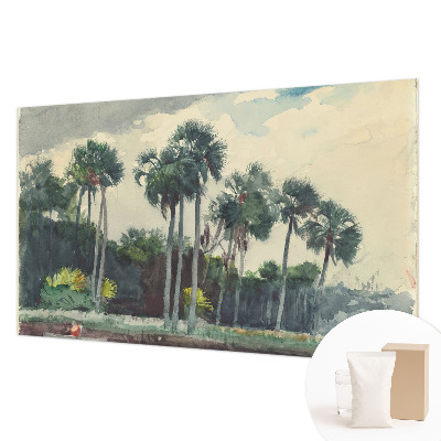 Premium fotobehang met een exotisch palmbomenmotief