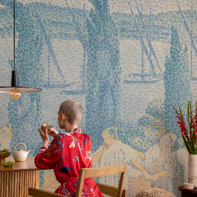 Vlies fotobehang op maat Luie dag