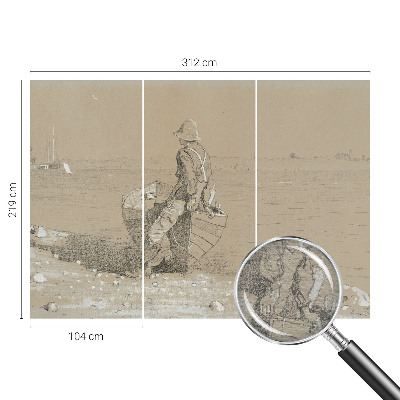 Hoogwaardig fotobehang Nostalgische scène