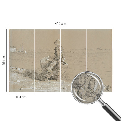 Hoogwaardig fotobehang Nostalgische scène