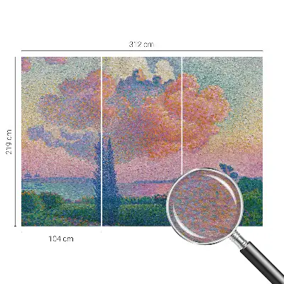 Fotobehang vliesbehang met een kleurrijk landschap