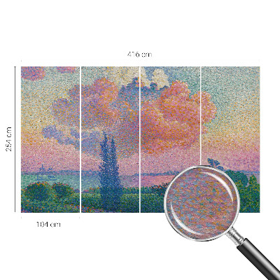 Fotobehang vliesbehang Kleurrijk landschap