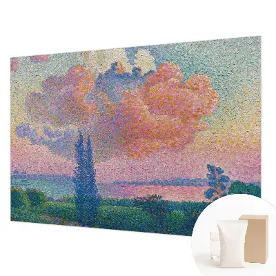 Fotobehang vliesbehang met een kleurrijk landschap