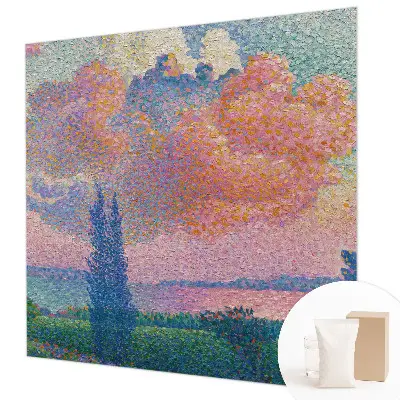 Fotobehang vliesbehang met een kleurrijk landschap