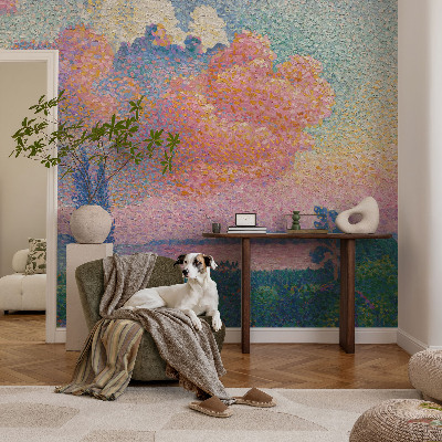 Fotobehang vliesbehang Kleurrijk landschap