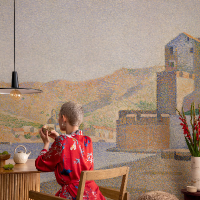 Vliesbehang fotobehang woonkamer Zomerhaven