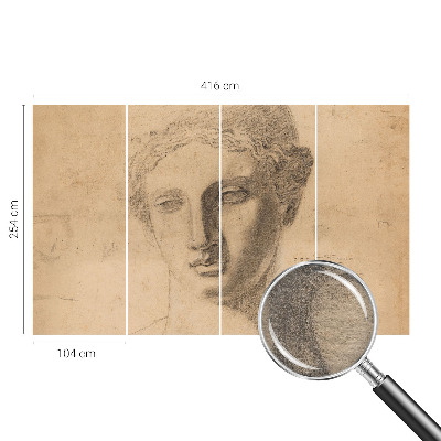 Muur behang Vrouwenportret