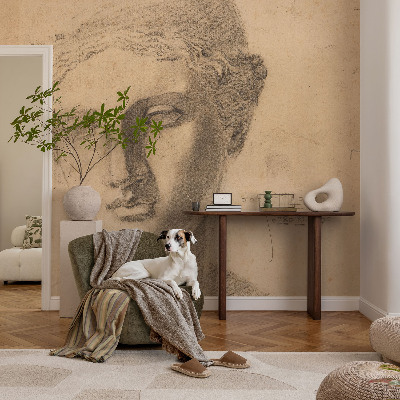 Muur behang Vrouwenportret