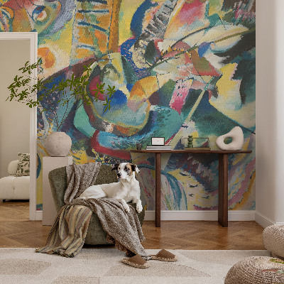 Behang met print Kleurrijk abstract