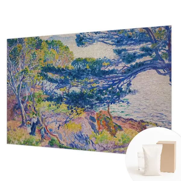 Foto behang op maat met een impressionistisch landschap als motief