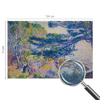 Foto behang op maat met een impressionistisch landschap als motief