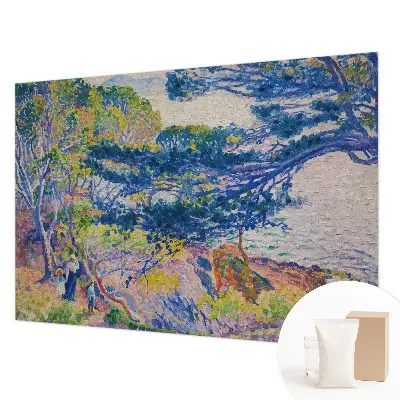 Foto behang op maat met een impressionistisch landschap als motief